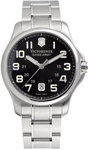 Swiss Army 241358 Stainless Steel Officer Black Dial