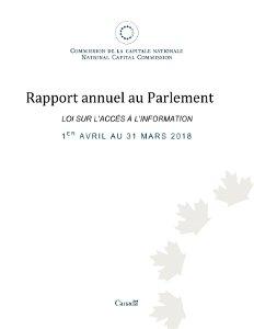 Loi sur l’accès à l’information 1er avril au 31 mars 2018