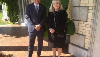 NCC CEO Dr. Mark Kristmanson with CCNQ Chair and Director General, Marie Claire Ouellet.