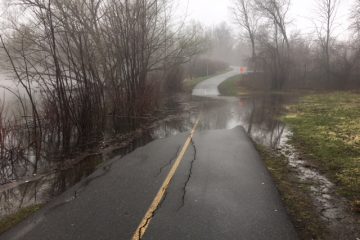 Impact of rising water levels and recent windstorm on Capital pathways
