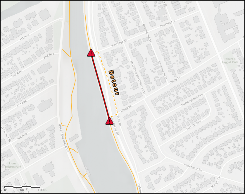 Section of the Rideau Canal Eastern Pathway closed until fall 2018