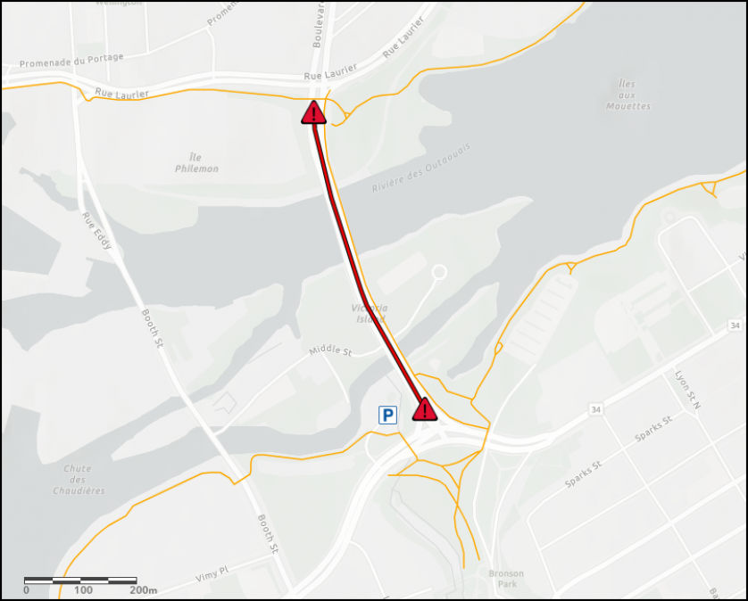 Carte des fermetures