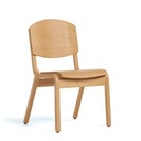 PlyLok Wood Seat, Wood Back, Stacking