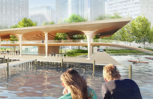 Civic Canopy Ferry Terminal / Diller Scofidio + Renfro, architectsAlliance, Hood Design. Image Courtesy of WATERFRONToronto
