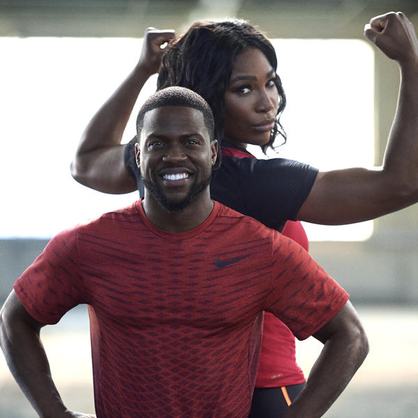 Watch Kevin Hart Warm-Up with Serena Williams