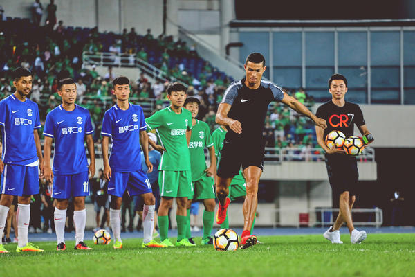 Cristiano Ronaldo Visits China for His First Individual Tour