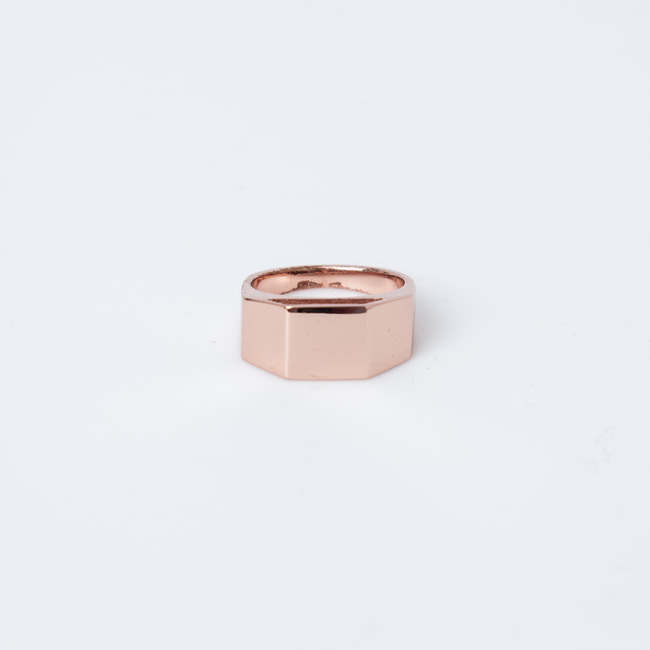 Gabriela Artigas Rose Gold Cut Out Pedestal Ring