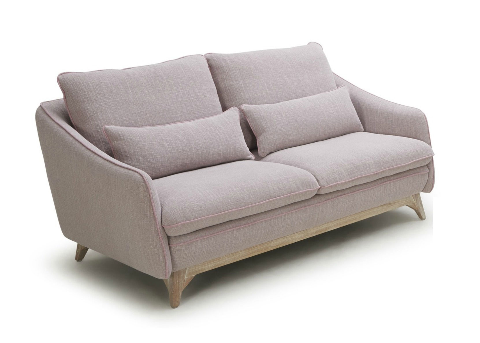 Lily Sofa in Pastel Colored Fabric Not Just Brown