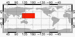 region selected from Tropical Pacific Region Menu