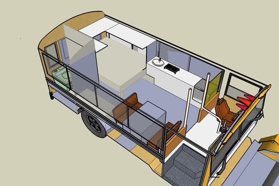 Short Bus Floor Plan