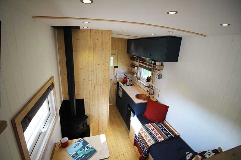 View from sleeping area
