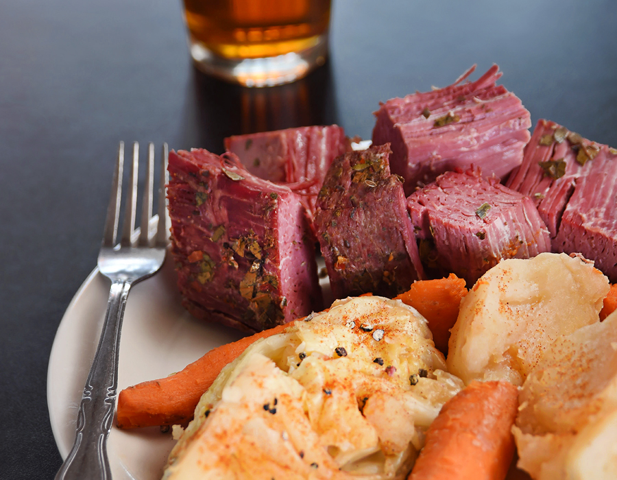 Flanagan's Corned Beef & Cabbage. Photography by Neal Bruns