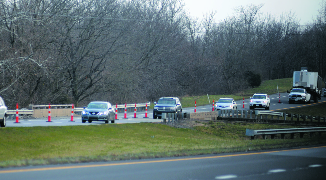 Section of I81 reduced to one lane possibly through next week News