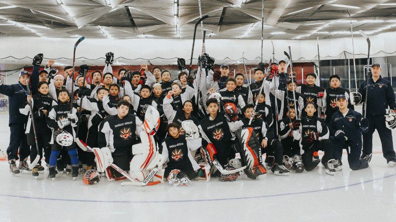 Two former Penn State University men’s hockey captains, David Goodwin and Patrick Koudys, are teaching hockey in the Philippines. (Photo courtesy of Penn State Men's Hockey)