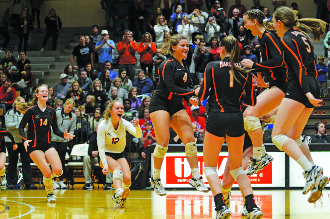 SECTION 3AA VOLLEYBALL Marshall volleyball earns a trip to state in