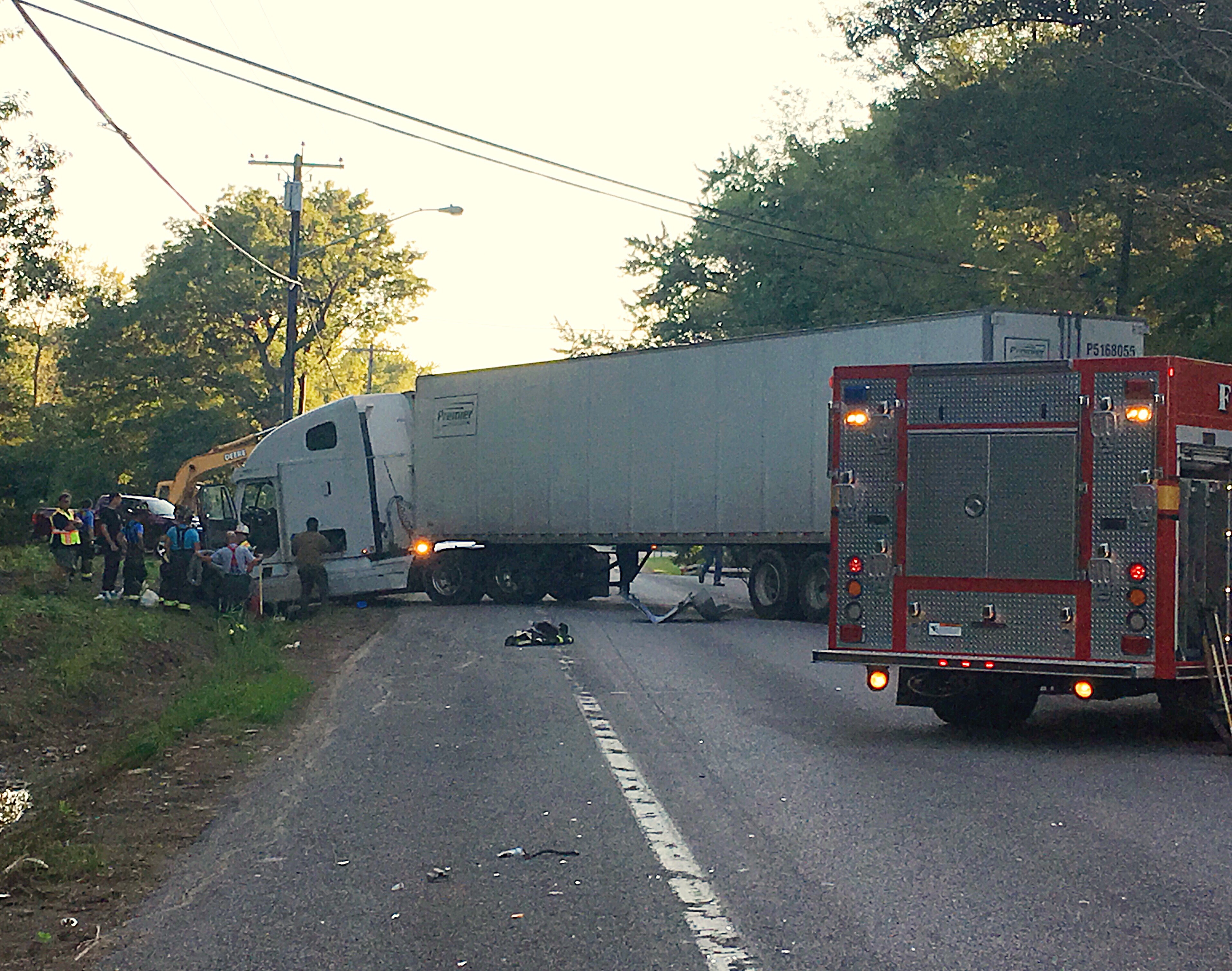 Tractor trailer involved in accident on Route 5 News, Sports, Jobs