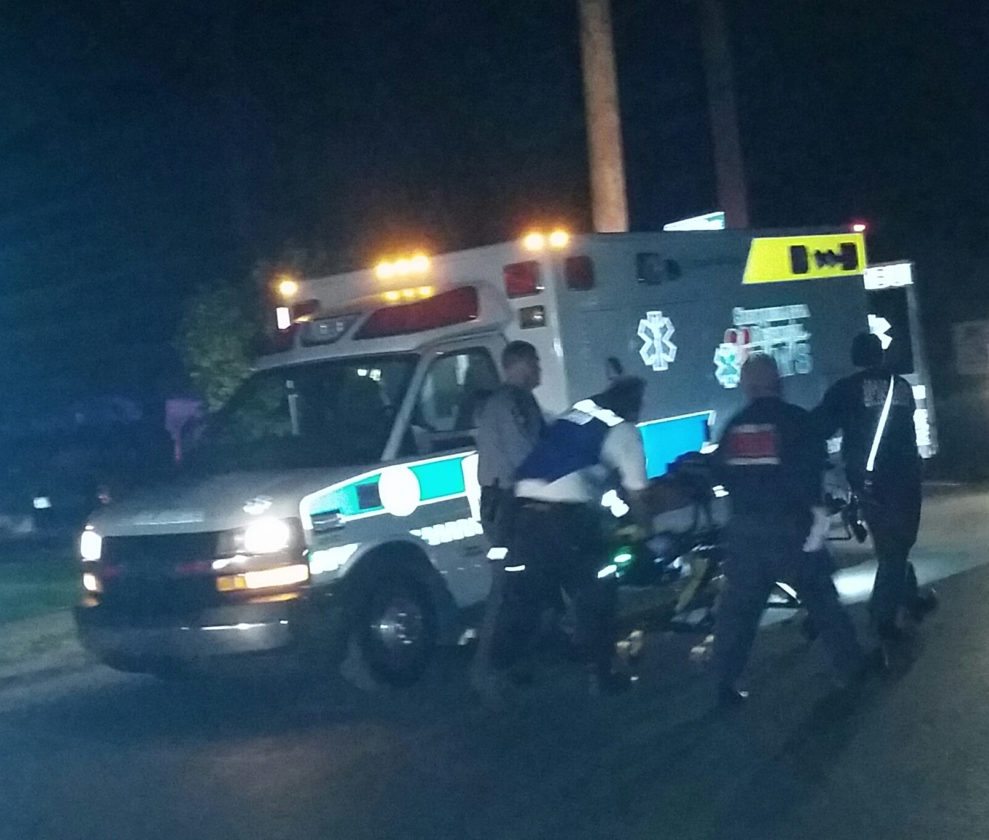 PHILIP A. HOLMES/Sun-Gazette
Emergency responders race shooting victim Kristine Kibler to an ambulance after she was shot Monday night during an apparent home invasion at her house on Poplar Street. The 50-year-old woman was pronounced dead on arrival at the Williamsport Regional Medical Center. The gunman remained at large Tuesday night.