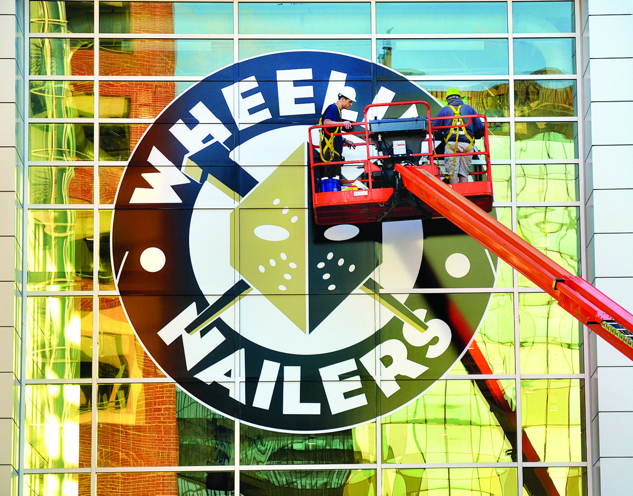 Nailers Logo Adorns WesBanco Arena Exterior News, Sports, Jobs The