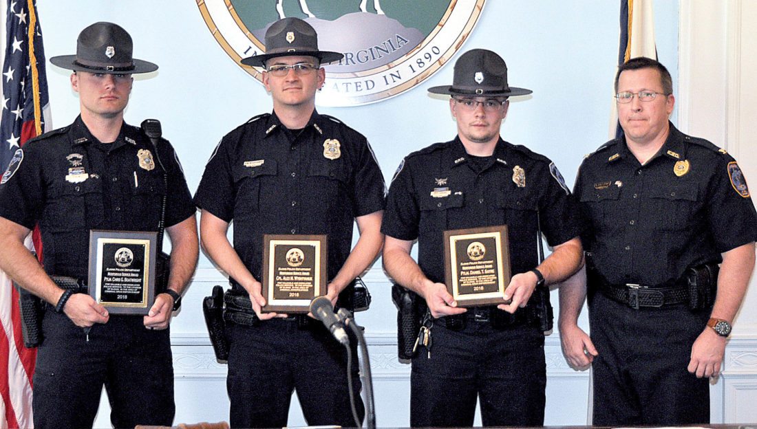 Three Elkins Police Department officers honored for service News