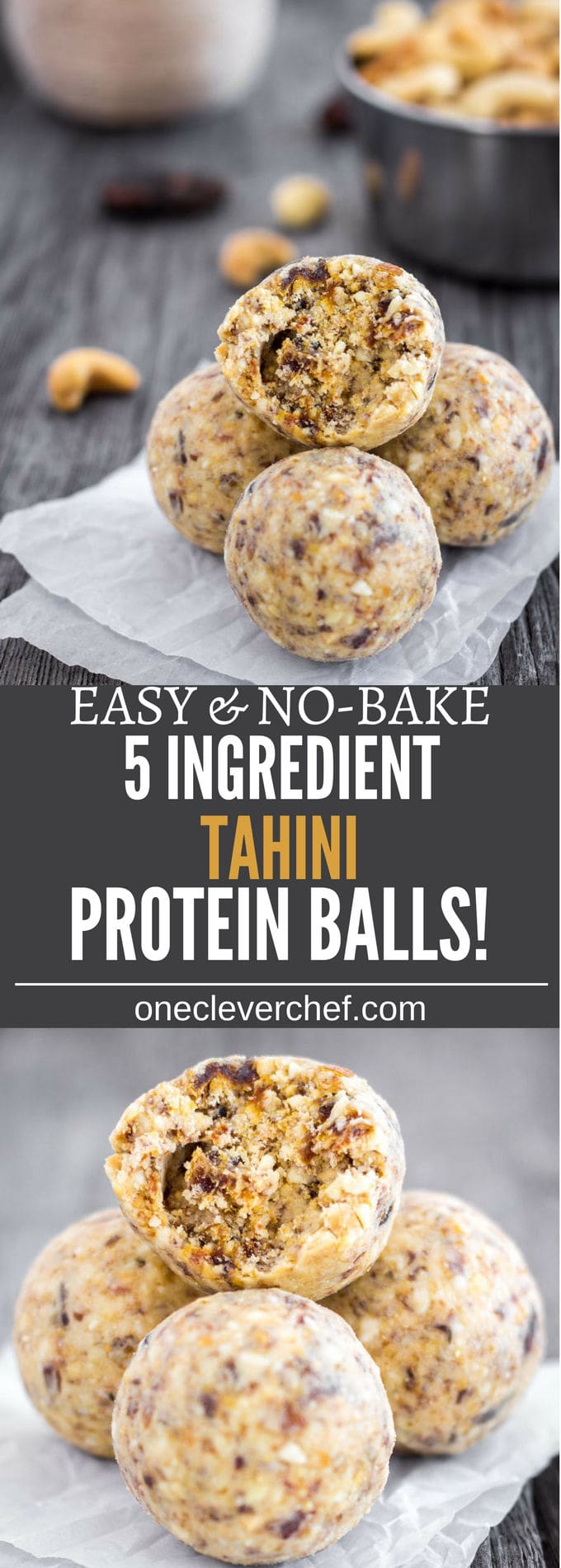 Tahini Protein Balls One Clever Chef