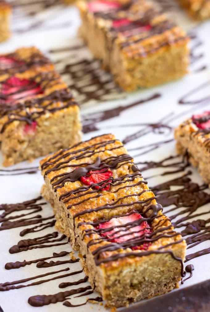 Strawberry Protein Bars One Clever Chef