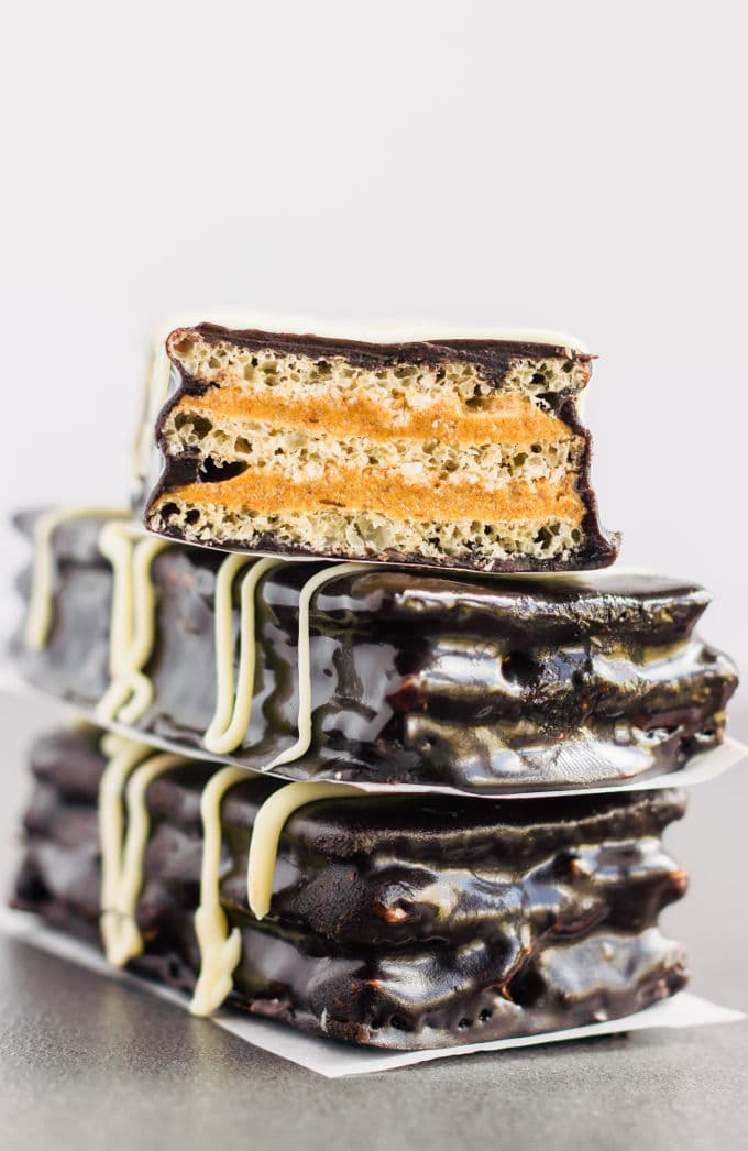 Healthy Homemade Kit Kat Protein Bars One Clever Chef