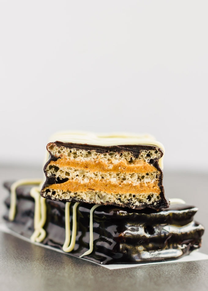 Healthy Homemade Kit Kat Protein Bars One Clever Chef