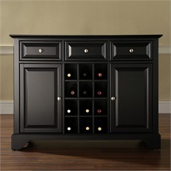 Buy black buffets and sideboards - LaFayette Buffet Server / Sideboard with Wine Storage - Black - KF42001BBK