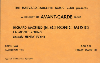 Possibly Henry Flynt
