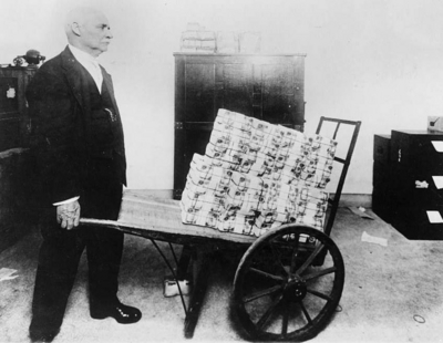 A Wheelbarrow of Mutilated Money