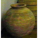 Round Ribbed Urn 29