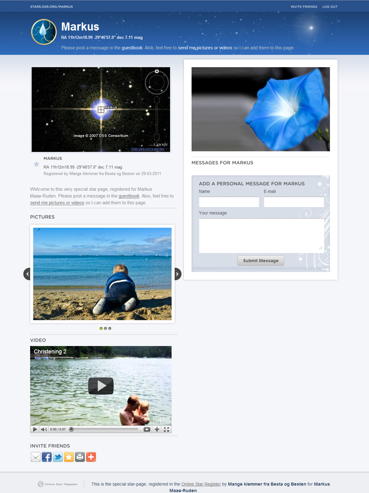 Christening Gift for a Boy Star Page