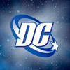 DCU white logo. In space.