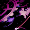 Purple clockwork gears