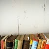 Books against wall
