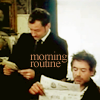 holmes/watson reading paper (hopelessfangirl@lj)