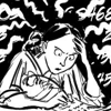 Ada Lovelace as drawn by 2dgoggles doing math