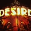 Neon sign of the word "DESIRE"