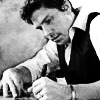 a man writing
