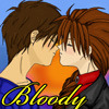 Bloody Heero/Duo kiss