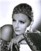 Black and white picture of Greta Garbo.