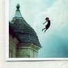 girl and roof; flying is just forgetting to land