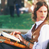 Reid with books