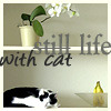Still life with cat, by Juno