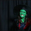 Trialia costumed as Elphaba (Wicked)