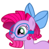 Lavender pony w/ pink mane & blue glasses/hairbow