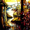 Stained glass wood.