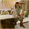 charlotte charles, sitting on a rooftop in winter