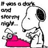 snoopy typing