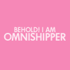 Pink icon reading "behold! I am omnishipper!"